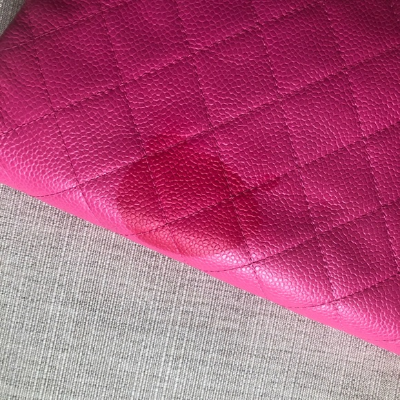 Chanel flap pink caviar clutch - Picture 6 of 7